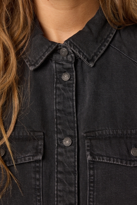 Noisy may nmnew signe s/s denim dress vi001bl